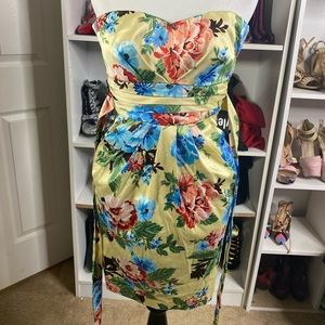 Floral halter dress